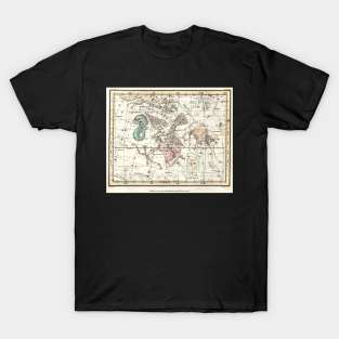 Taurus, Antinous, Aquila, Delphinus Constellations - Alexander Jamieson T-Shirt